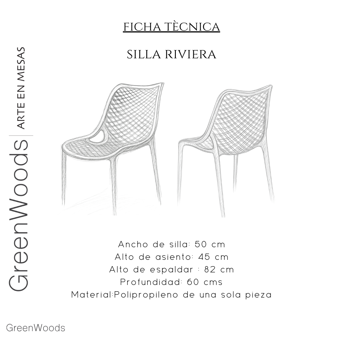 Silla de Comedor y Terraza Riviera