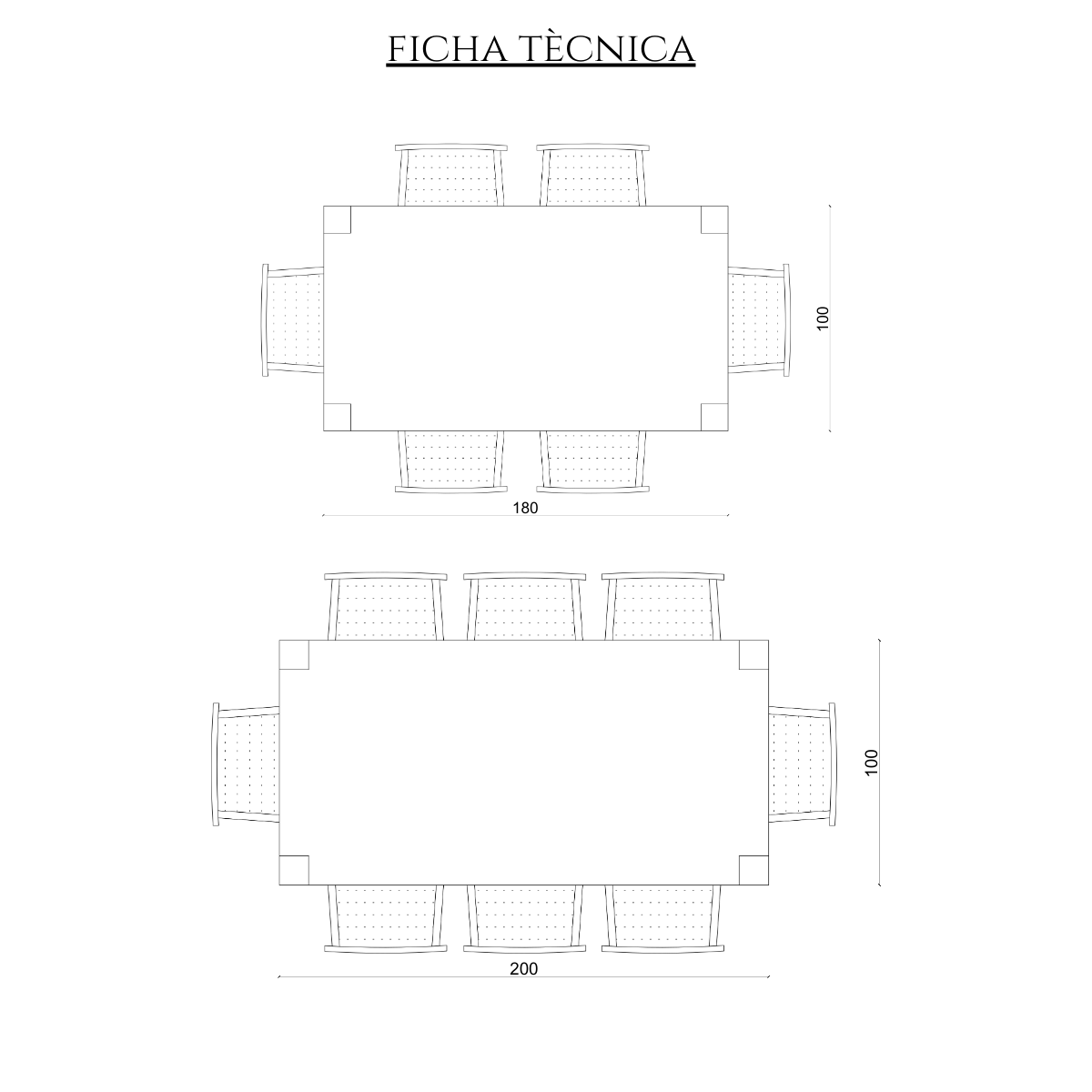 MESA DE COMEDOR DE MADERA LENGA SOL