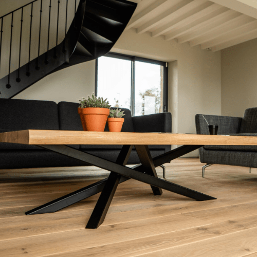 Mesa de Centro Madera y fierro Da Vinci - mesa centro | Greenwoods Chile