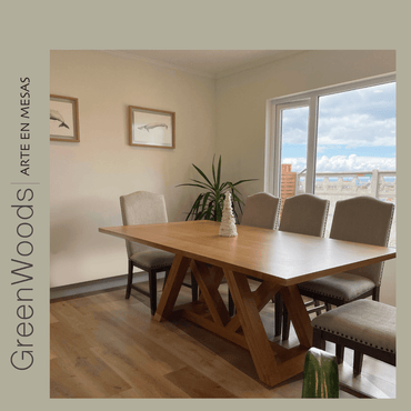 Mesa de comedor de madera Italia. - | Greenwoods Chile
