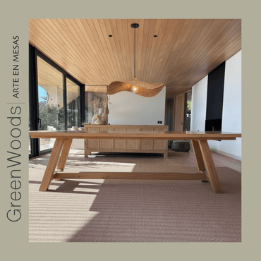 Mesa de Comedor Escandinava de Madera Lenga - Mesas | Greenwoods Chile