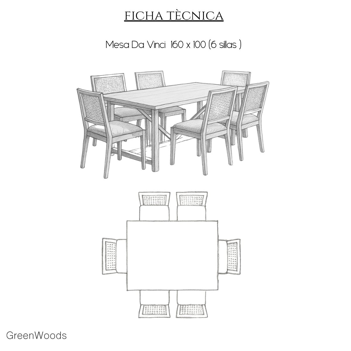 Mesa de comedor fierro y madera industrial Da Vinci terraza. - mesa comedor | Greenwoods Chile
