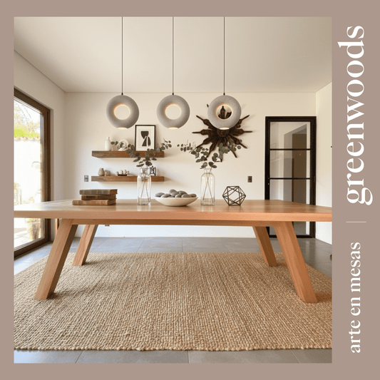 Mesa de Comedor Madrid en Madera | Comedores y Mesas de Madera | Greenwoods - Mesas | Greenwoods Chile