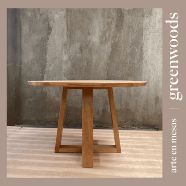 Mesa redonda Napoles en madera lenga - Mesas | Greenwoods Chile