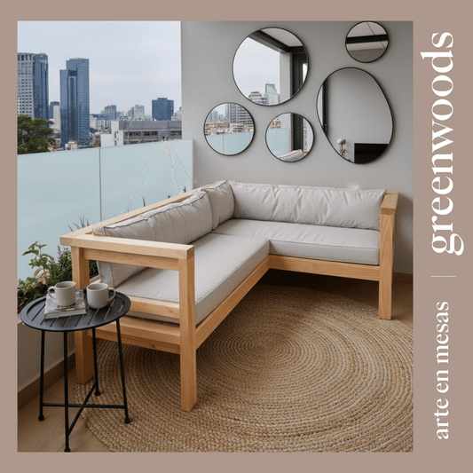 Seccional terraza marbella de madera - | Greenwoods Chile