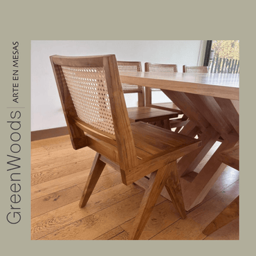 Silla de Comedor Moderna en Madera | Modelo Burdeo - banquetas | Greenwoods Chile