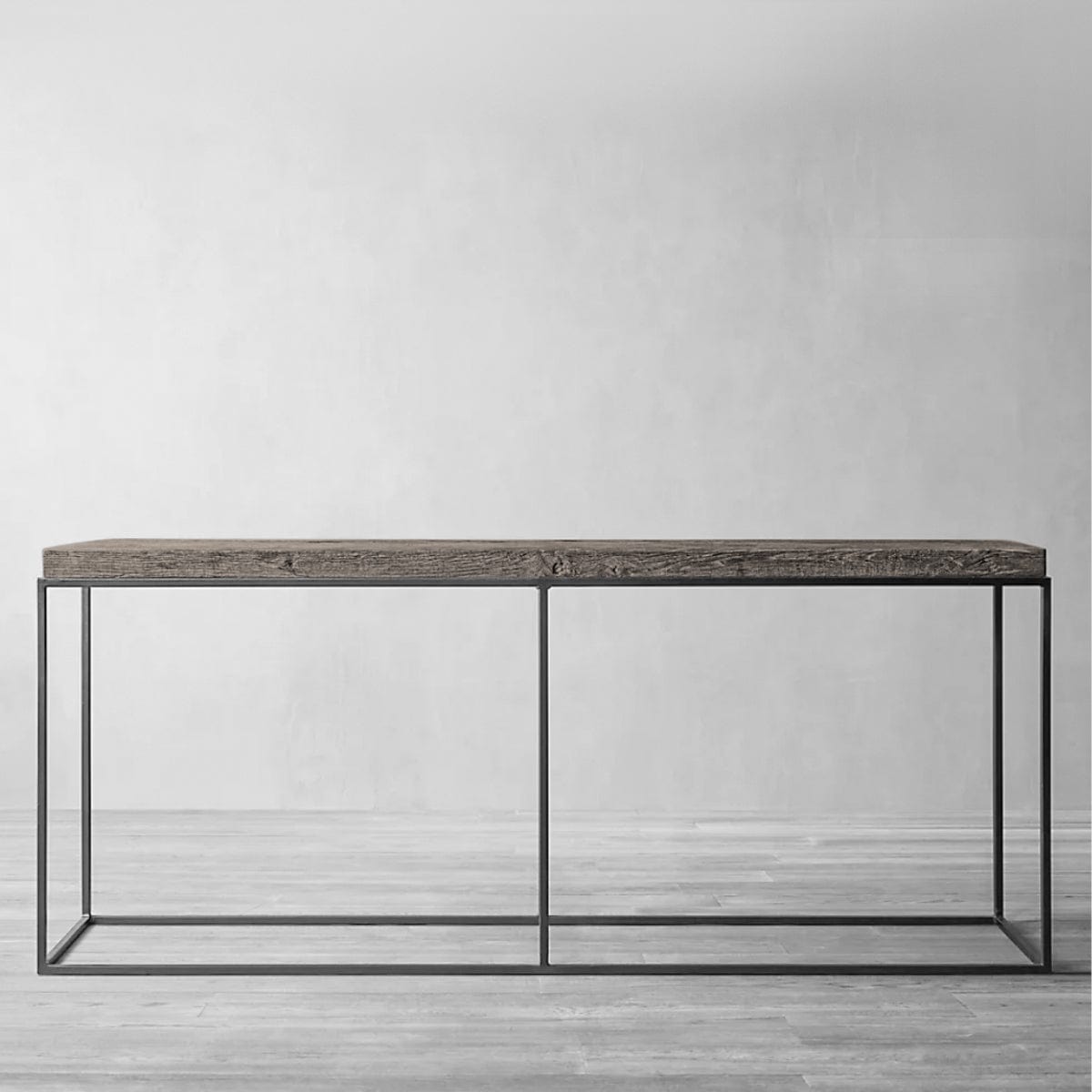 Arrimo de madera lenga y fierro 40x40 – Hecho a medida