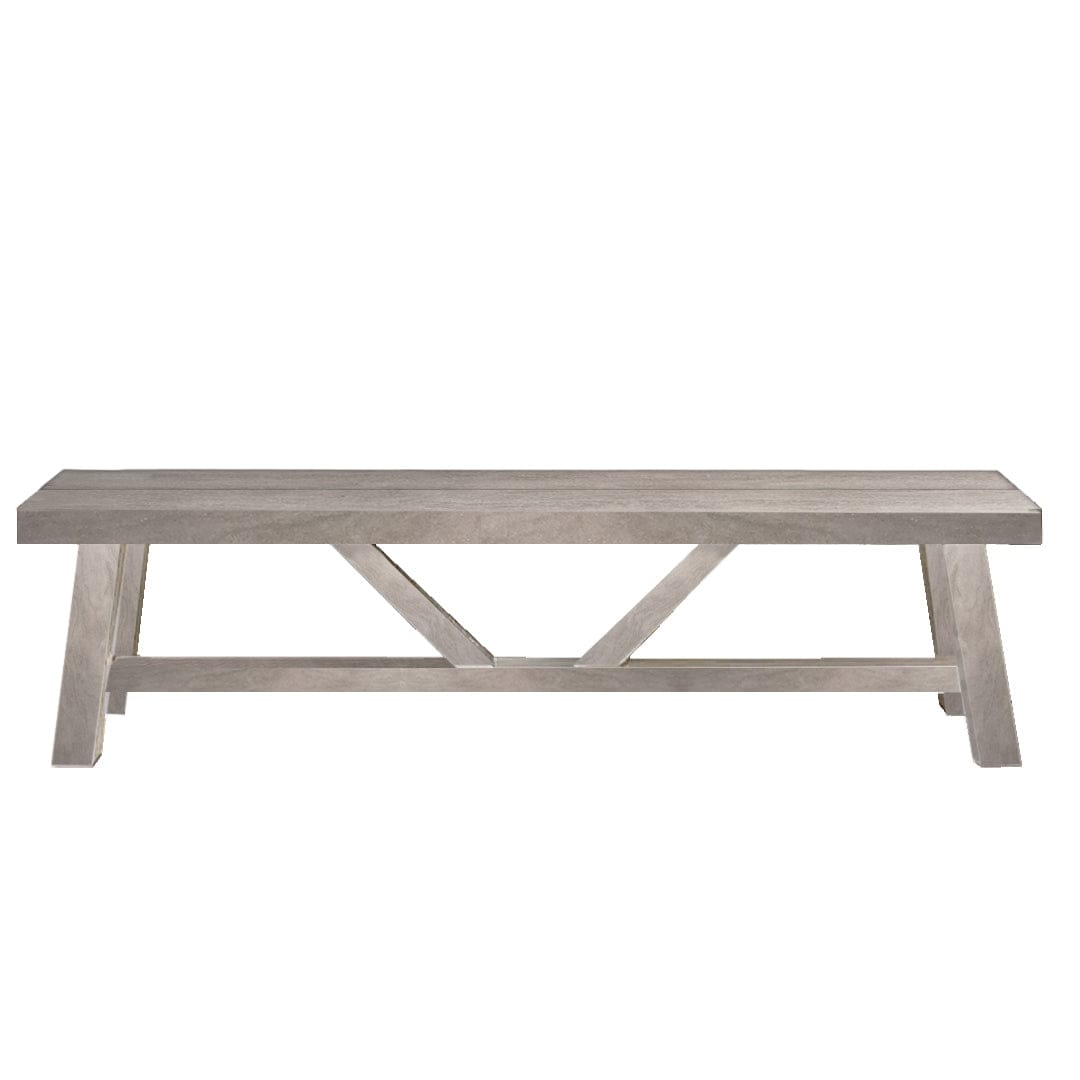 Banqueta sin respaldo para comedor, diseño minimalista en madera nativa de lenga
