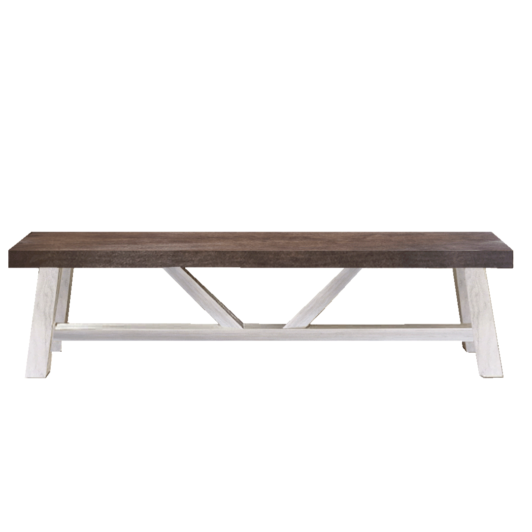 Banqueta de madera lenga Cooper en diferentes tonos para comedor o terraza