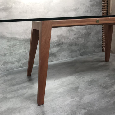 Mesa comedor madera y vidrio París - mesa comedor | Greenwoods Chile