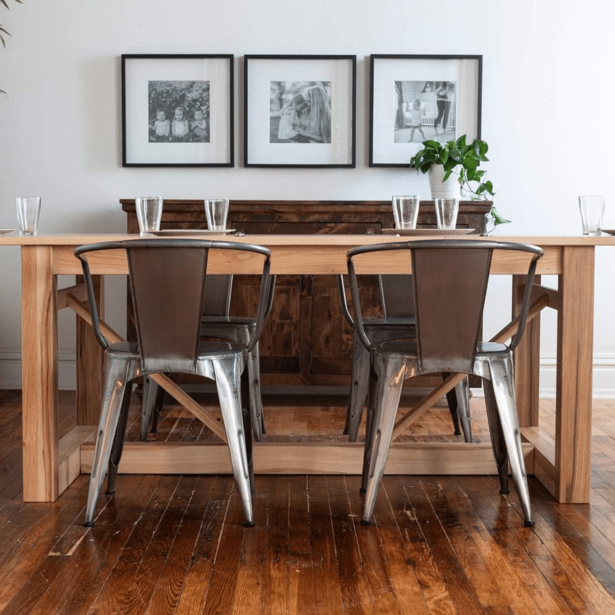 Mesa de comedor madera Simple. - | Greenwoods Chile