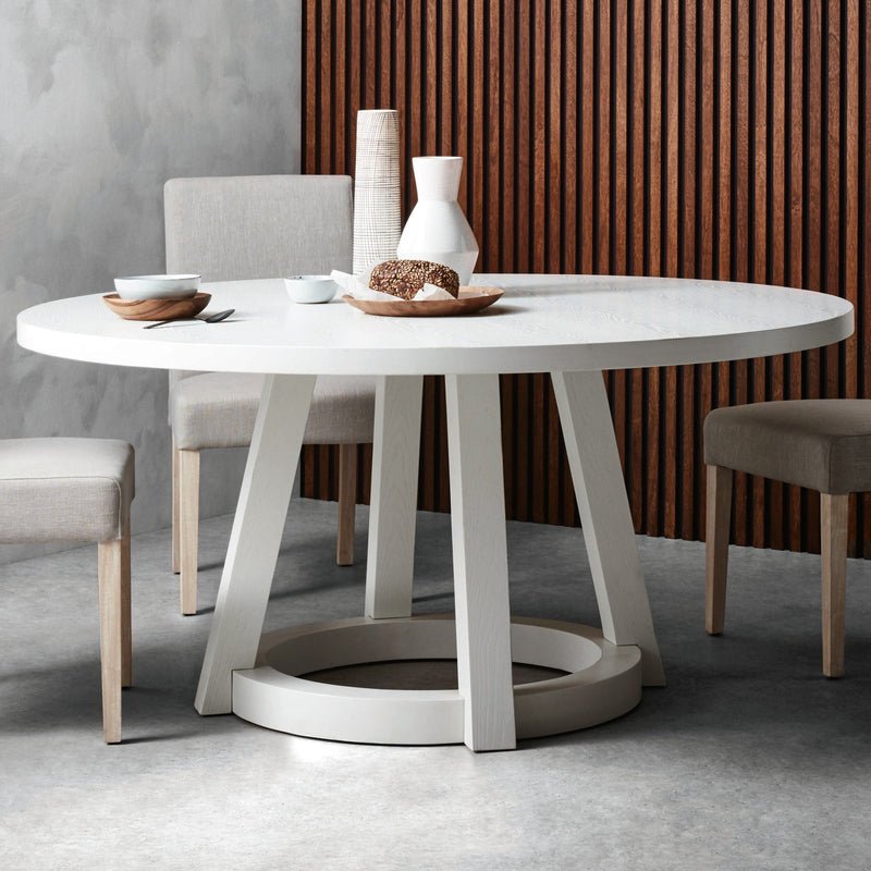 Mesa de comedor redonda de madera Antonia. - mesa comedor | Greenwoods Chile