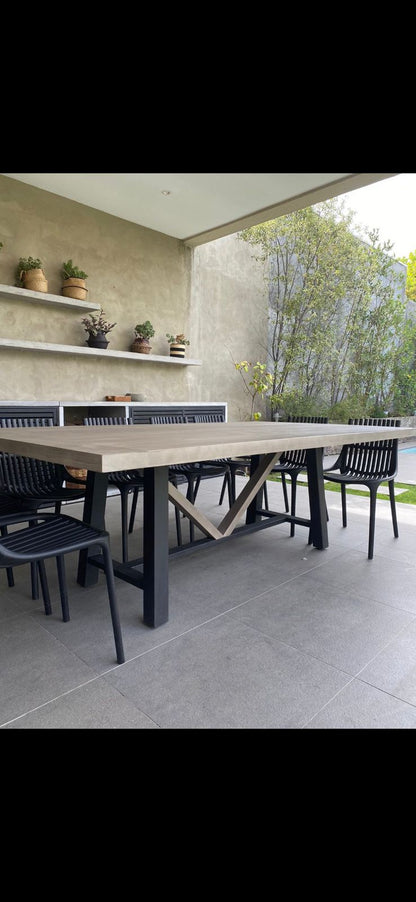 Mesa Comedor Terraza Madera Lenga y Fierro – Modelo Viena
