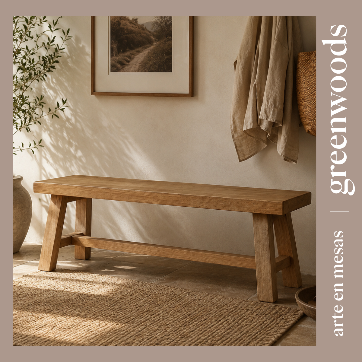 Banqueta de Madera Cooper Simple