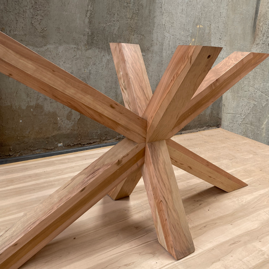 Base de mesa en madera lenga a medida greenwoods,Base de Mesa de Comedor en Madera – Elegancia y Estabilidad para tu Comedor