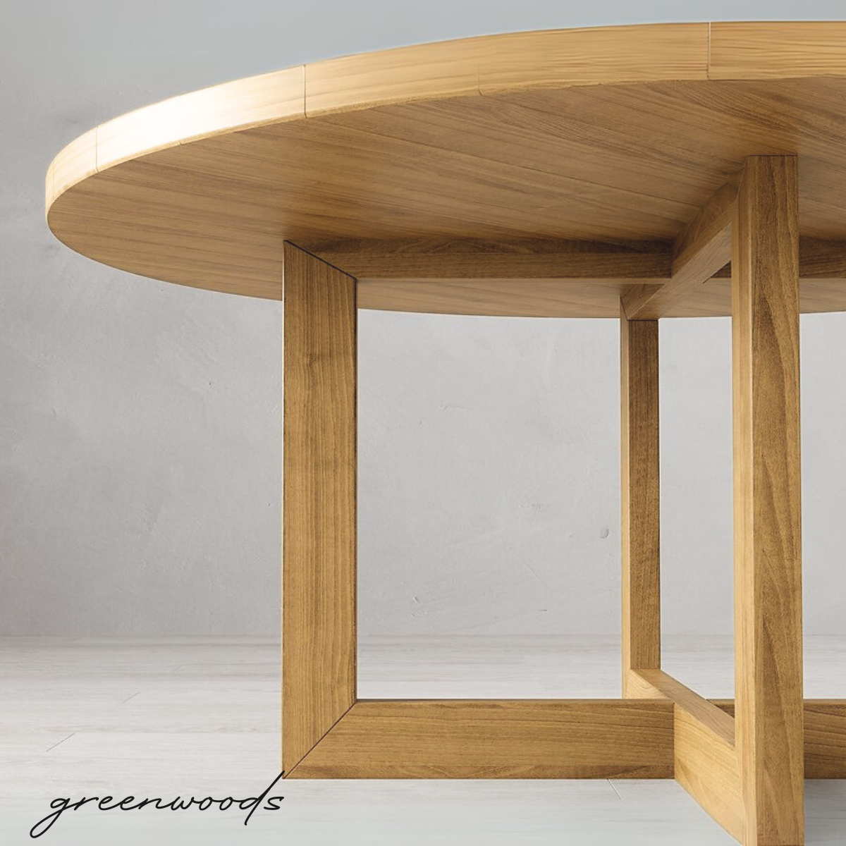 MESA REDONDA EN MADERA LENGA MAXIMILIANO