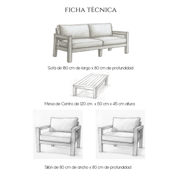 sofa de terrza , sillon de terraza , muebles de terraza, living de terraza , sofa en madera lenga , sofa para exterior. conjunto de terraza, terraza exterior