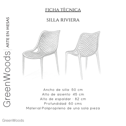 Silla de Comedor y Terraza Riviera