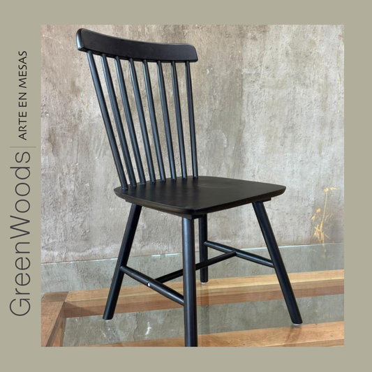 SILLA WINDSOR MADERA NEGRA