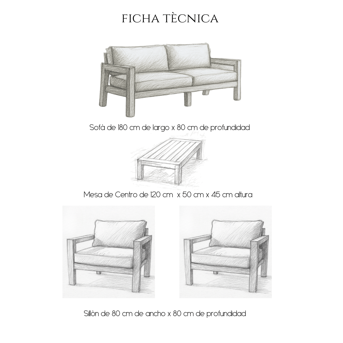 Detalle estructura de madera Sillón Valencia – acabado mate natural