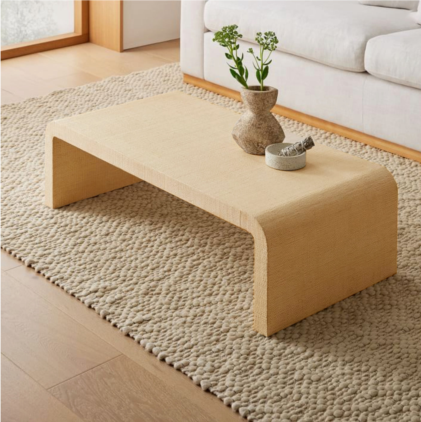 mesa de centro en madera lenga tono natural Greenwoods