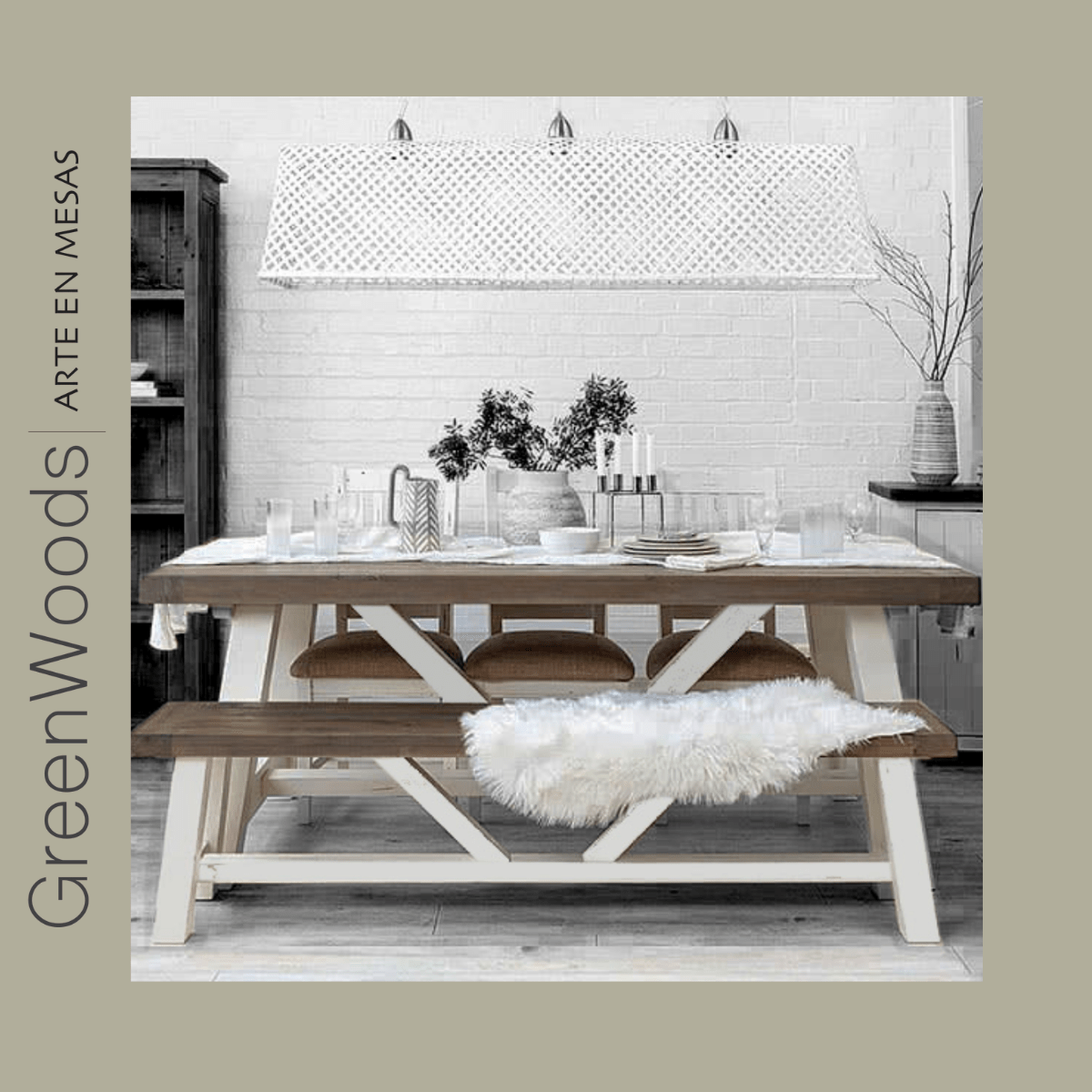 Mesa de comedor Cooper en madera lenga - mesa comedor | Greenwoods Chile