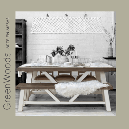 Mesa de comedor Cooper en madera lenga - mesa comedor | Greenwoods Chile