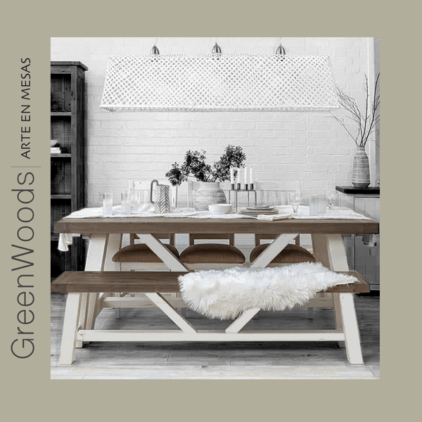 Mesa de comedor Cooper en madera lenga