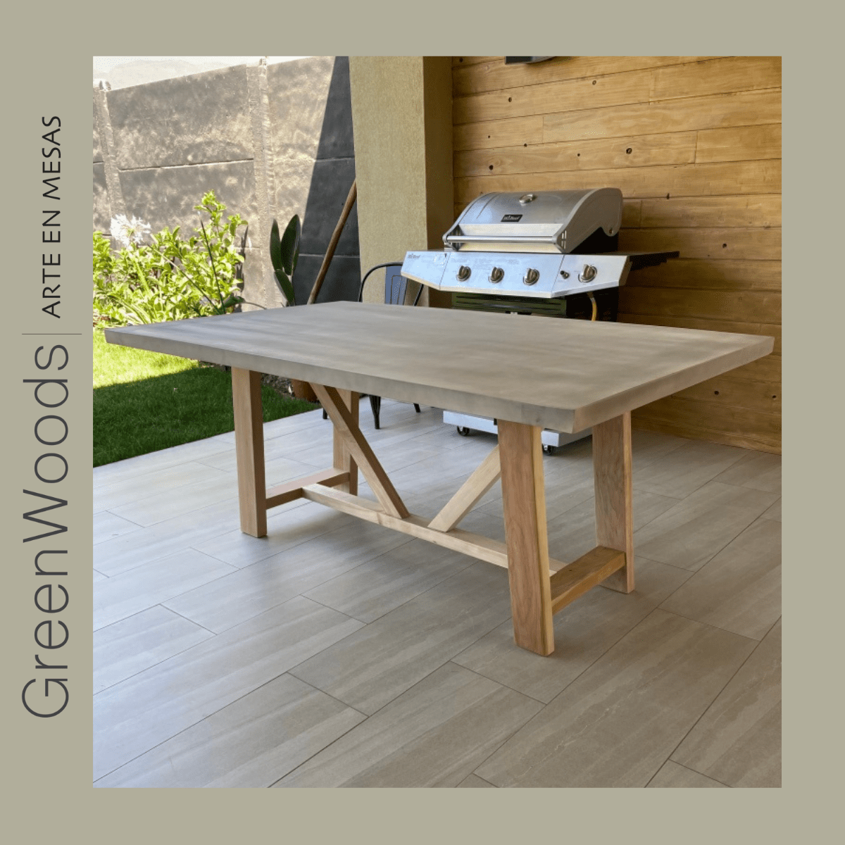 Mesa de comedor de madera Cooper terraza. - mesa comedor | Greenwoods Chile