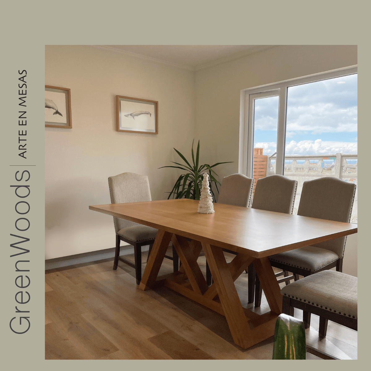 Mesa de comedor de madera Italia. - | Greenwoods Chile
