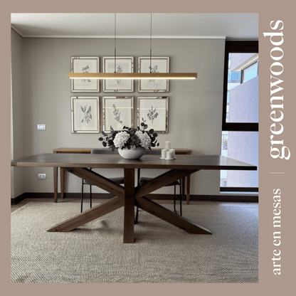 Mesa de comedor de madera lenga María. - mesa comedor | Greenwoods Chile
