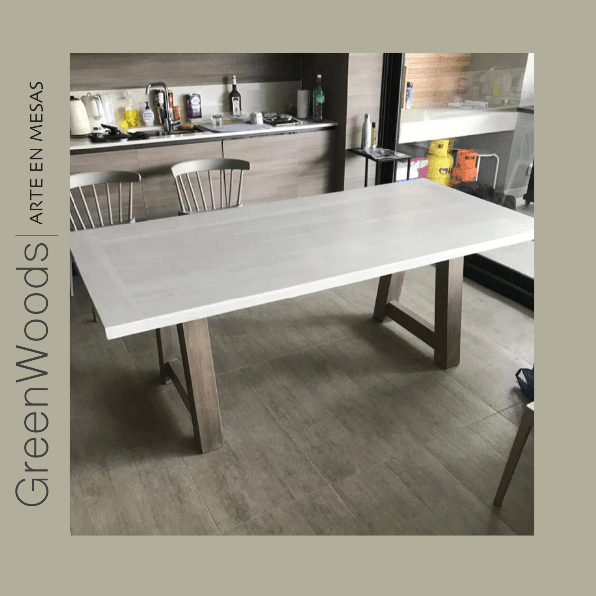 Mesa de comedor en madera moderna Cooper Simple. - mesa comedor | Greenwoods Chile