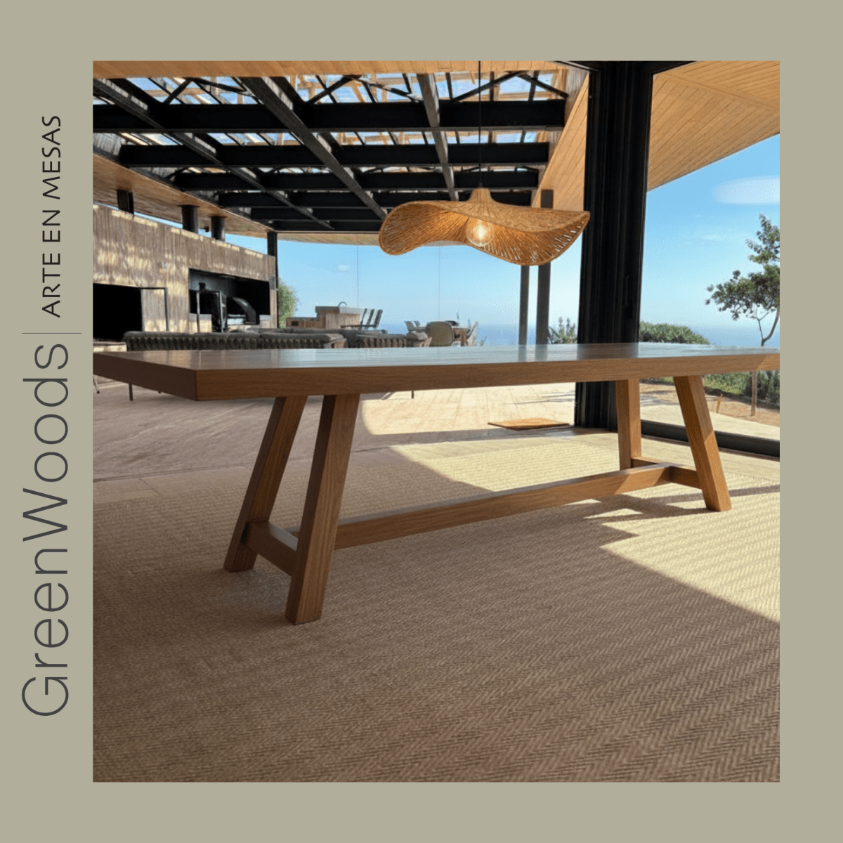 Mesa de Comedor Escandinava de Madera Lenga - Mesas | Greenwoods Chile