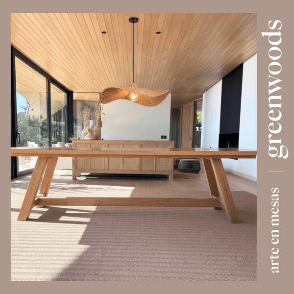 Mesa de Comedor Escandinava en Madera Lenga a Medida