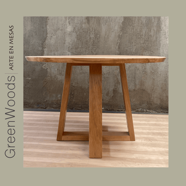 Mesa redonda Napoles en madera lenga - Mesas | Greenwoods Chile