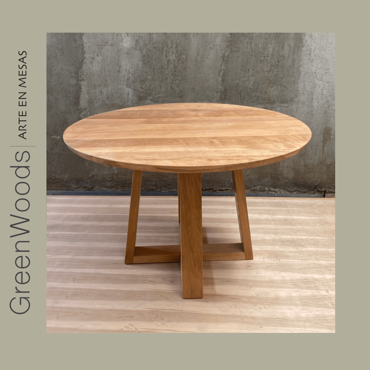Mesa redonda Napoles en madera lenga - Mesas | Greenwoods Chile