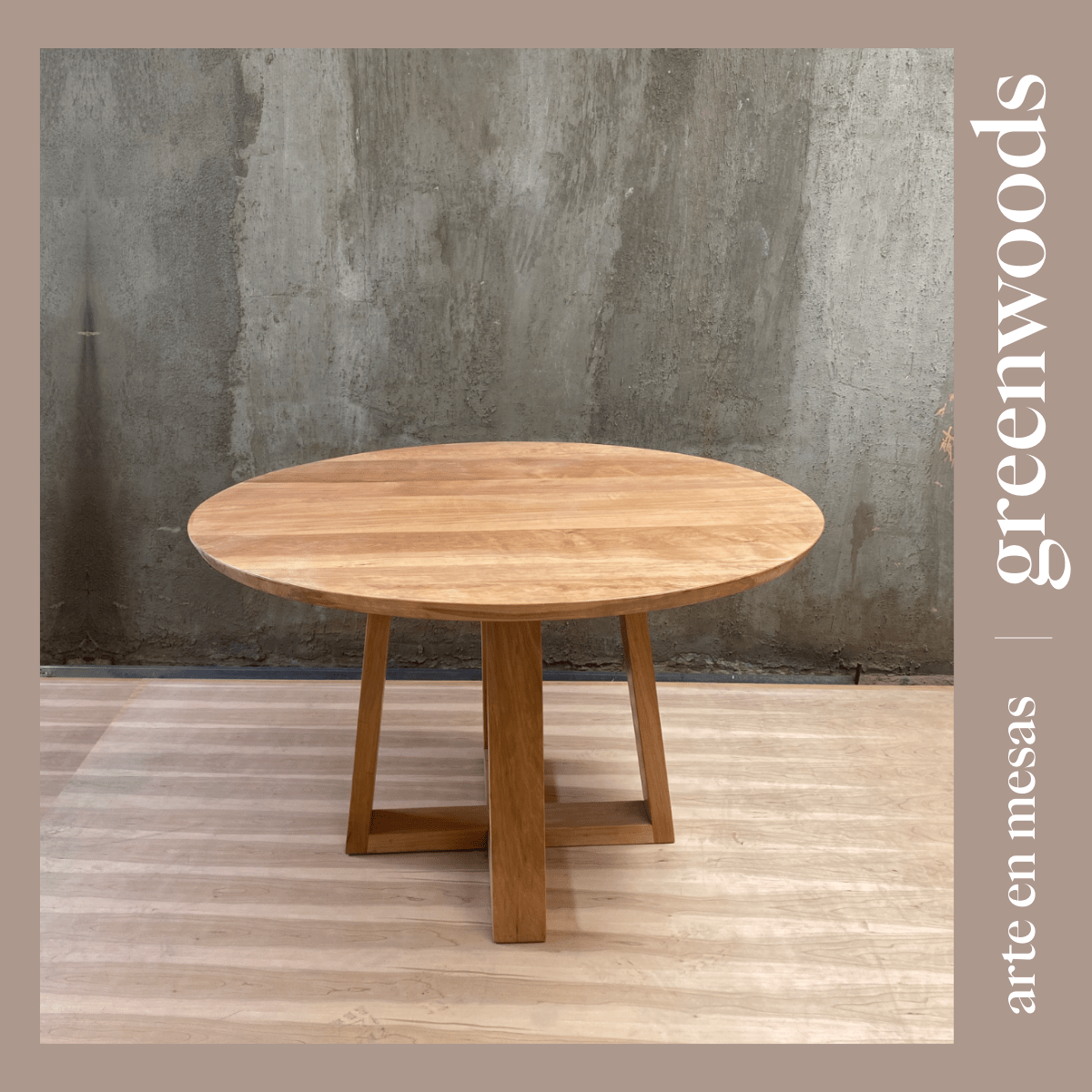 Mesa redonda Napoles en madera lenga - Mesas | Greenwoods Chile