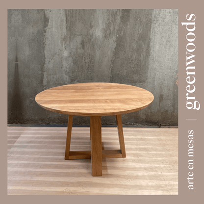 Mesa redonda Napoles en madera lenga - Mesas | Greenwoods Chile