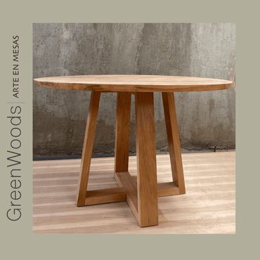Mesa redonda Napoles en madera lenga - Mesas | Greenwoods Chile