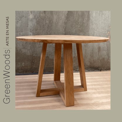 Mesa redonda Napoles en madera lenga - Mesas | Greenwoods Chile