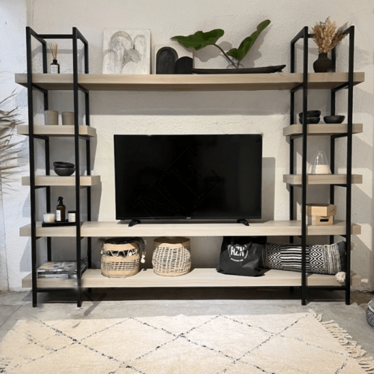 Modular ATM Simple en madera y fierro negro | Greenwoods Chile