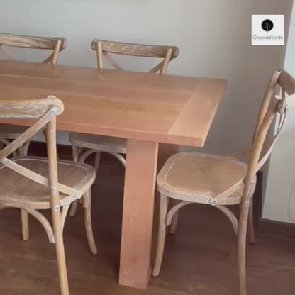 MESA DE COMEDOR MADERA LENGA TABLA A MEDIDA | GREENWOODS