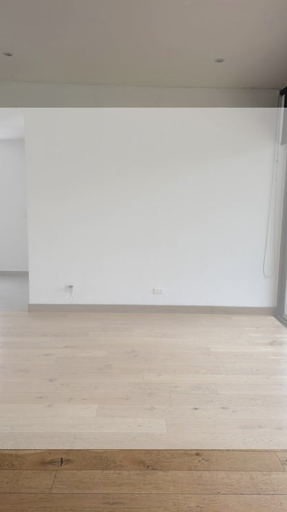 Mesa de Comedor Cadena en Madera Lenga y Vidrio a Medida