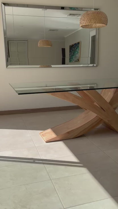 Juego de Comedor Picasso con Vidrio y 6–8-10 Sillas Alma | Greenwoods