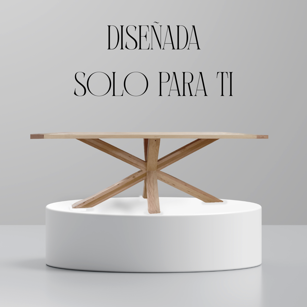 Mesa comedor de madera lenga María Greenwoods — mesa moderna hecha a medida en Chile

