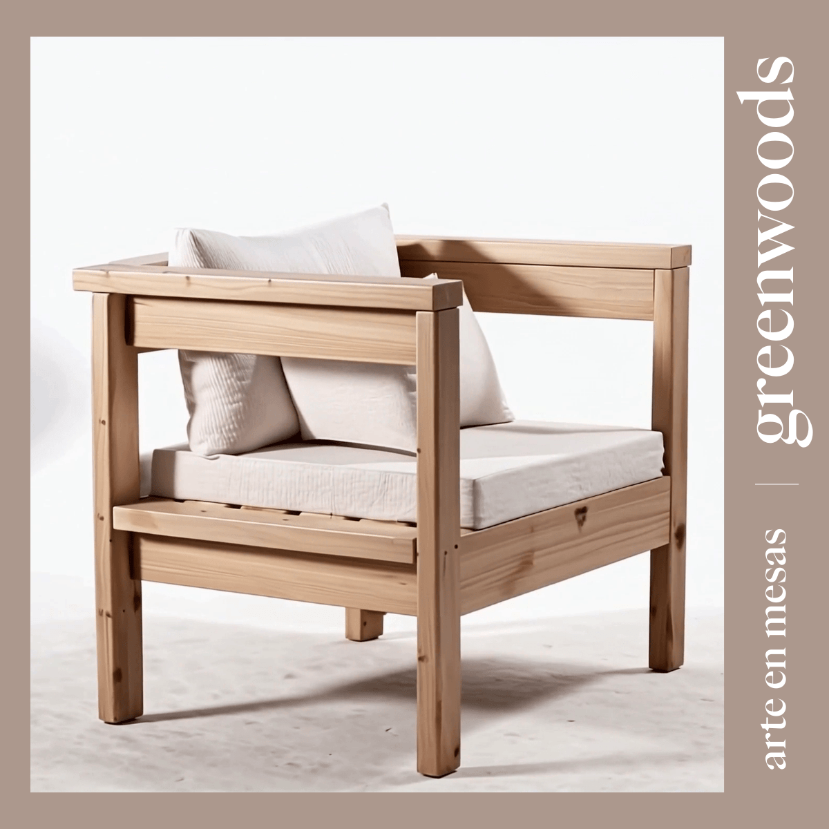 Sitial Marbella de Madera para Terraza