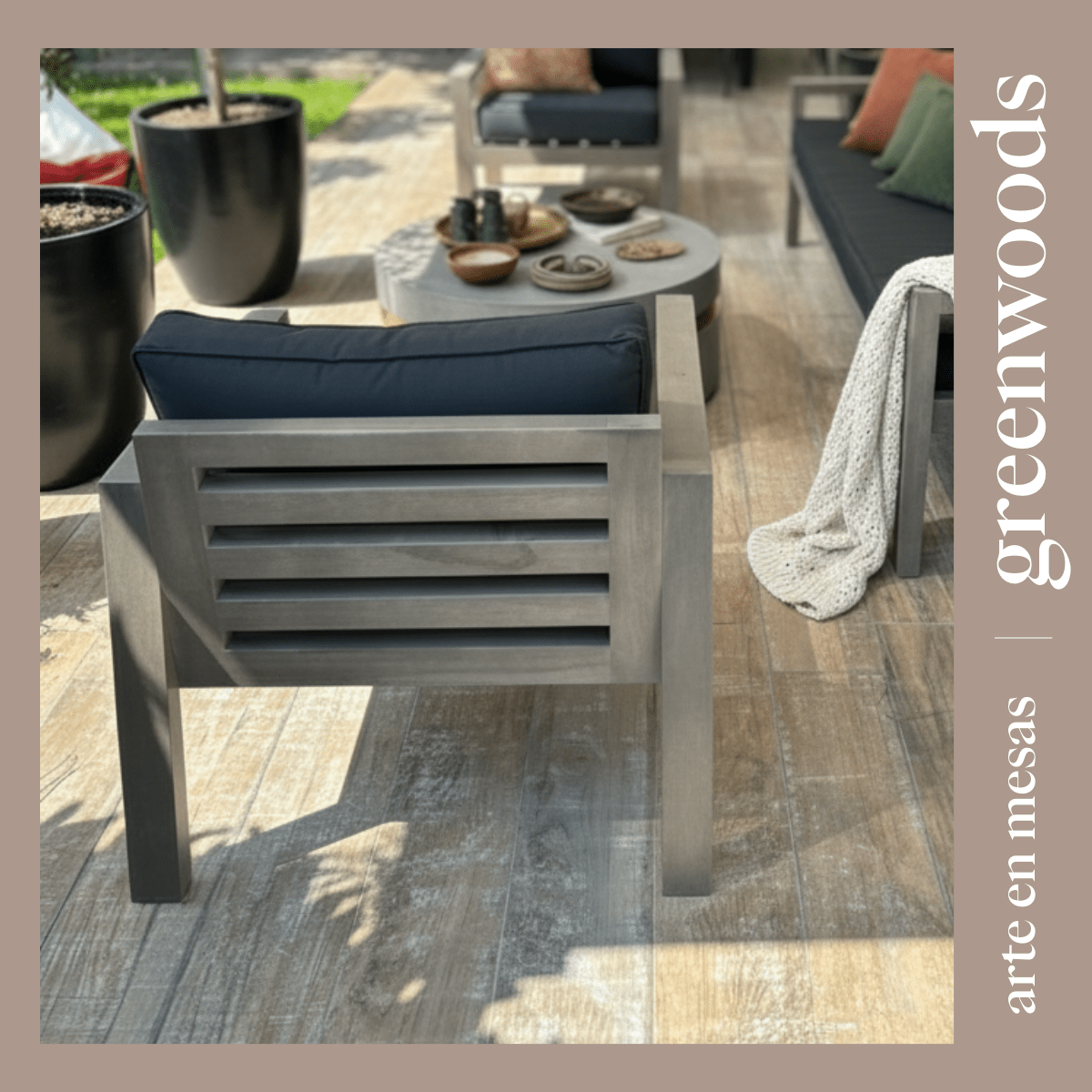 Sitial Terraza Valencia madera lenga - | Greenwoods Chile