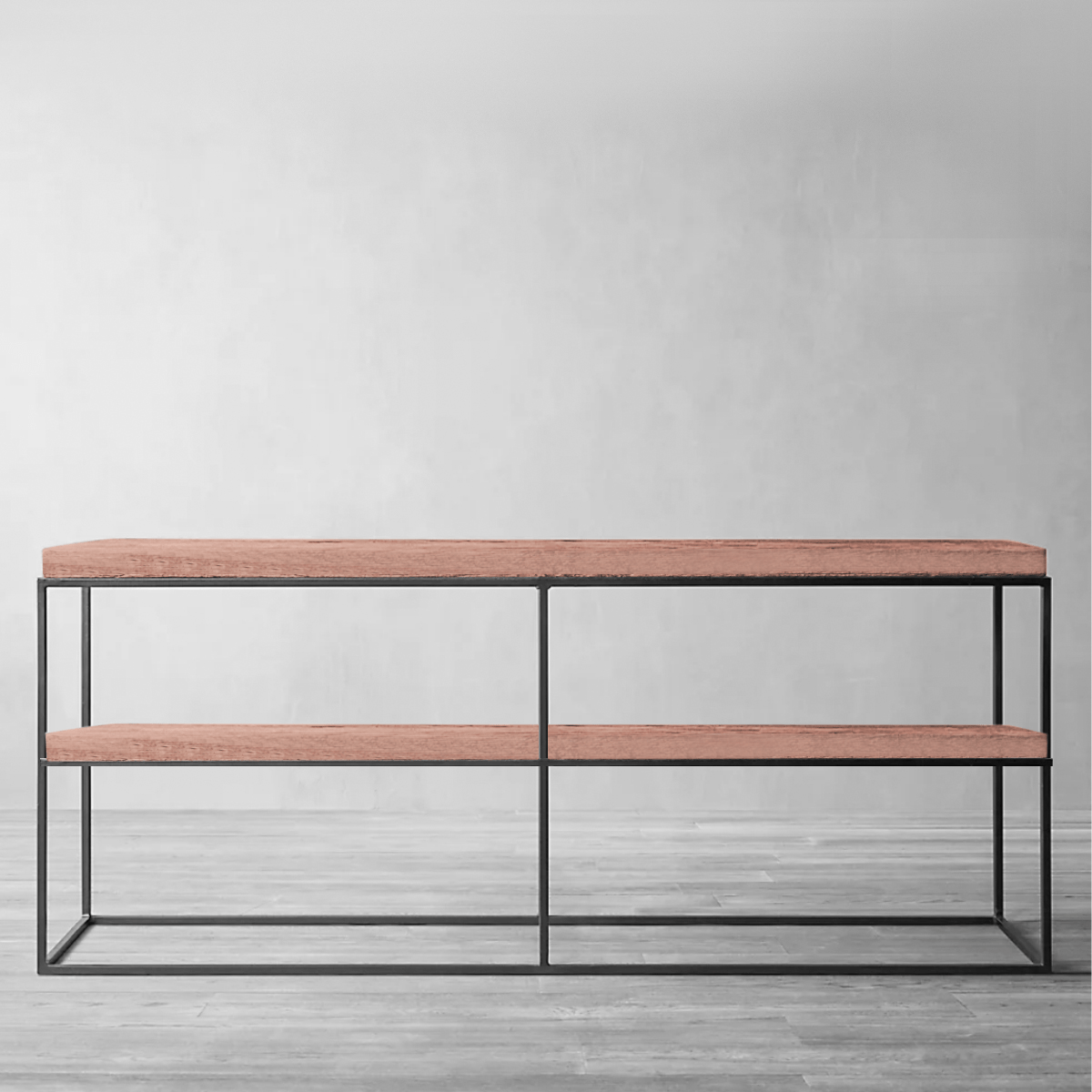 Arrimo Ruby Doble como mesa consola de entrada o living, fabricado a medida por GreenWoods en Santiago
