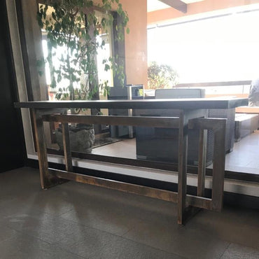 Arrimo Enlace. (base fierro y cubierta de madera) - | Greenwoods Chile