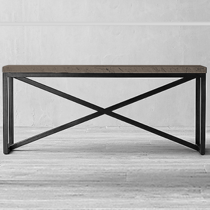 Arrimo lateral de diseño moderno en fierro y madera maciza | Greenwoods Chile
